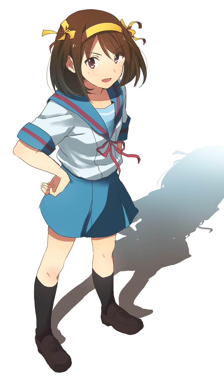 ハルヒはる子的凉宫春日的忧郁插画图片