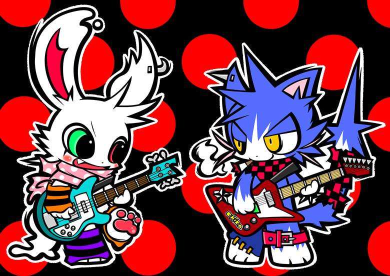 野兽, 兽耳正太, 兔子, 猫, bass, 吉他, 原创