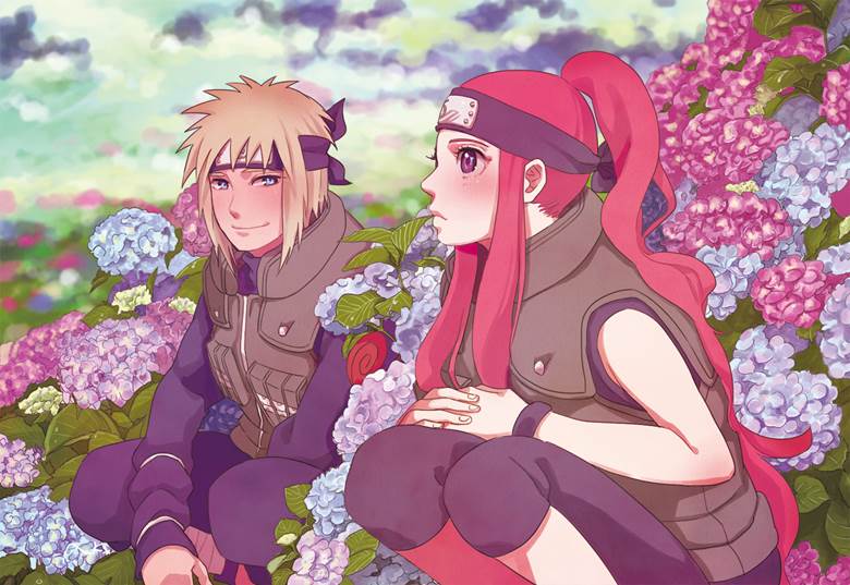 Minato/Kushina, 紫阳花