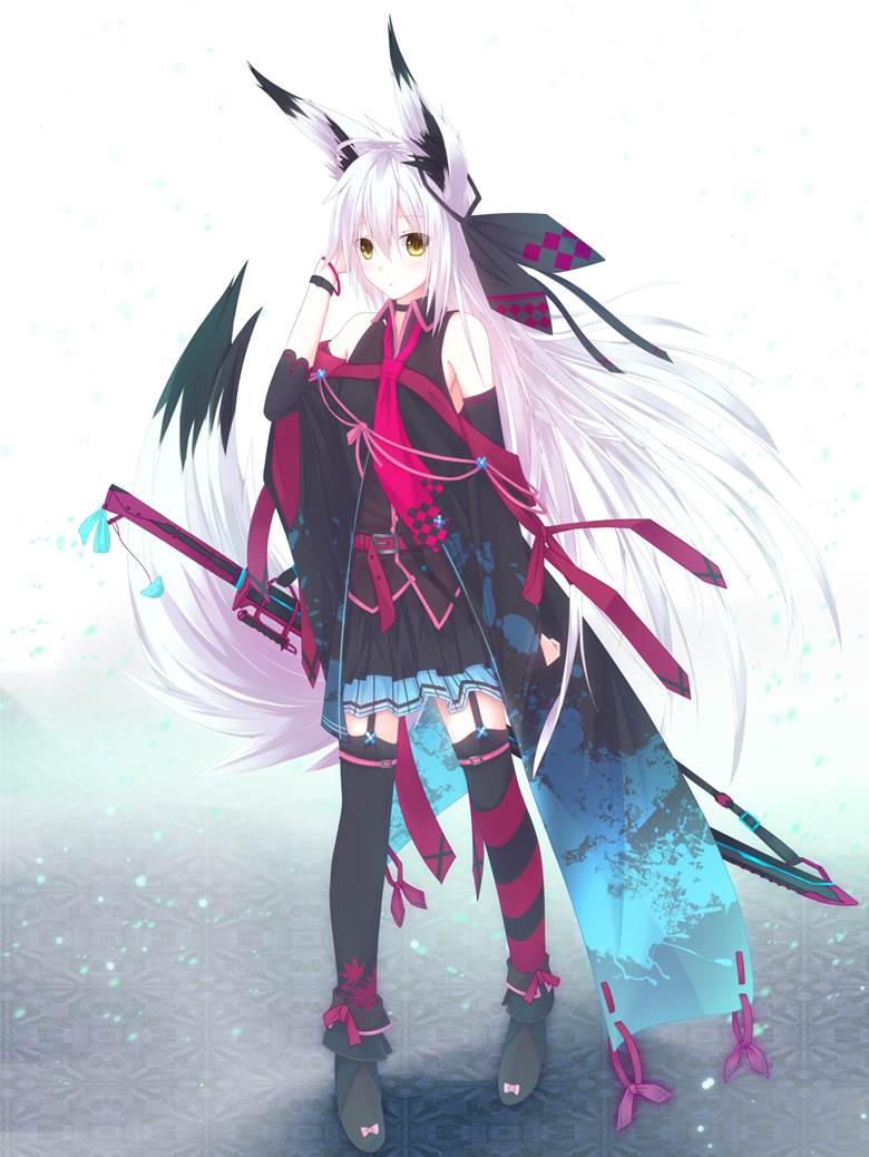 原创, fox ears, 白发, foxgirl, 原创5000users加入书籤