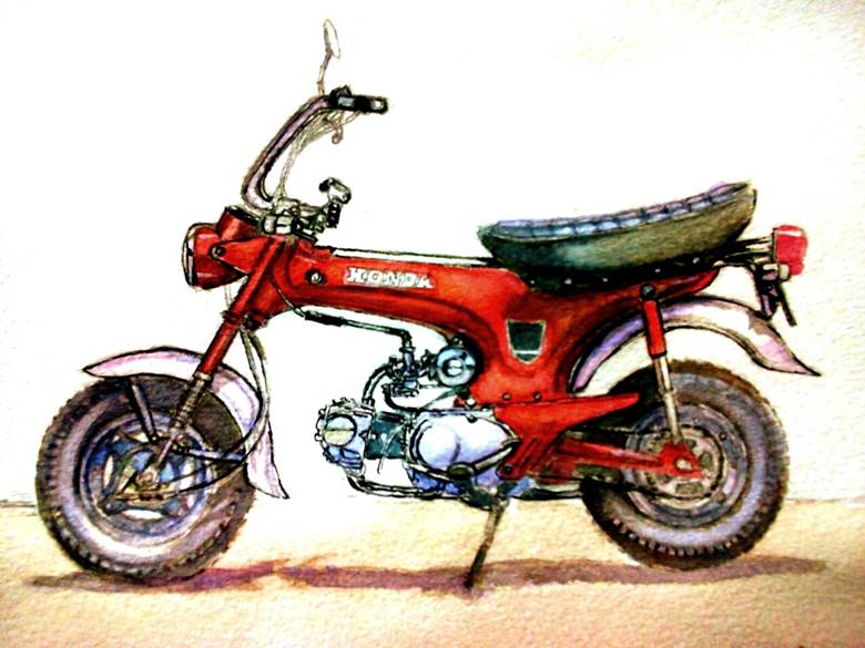 HONDA ST50|マサ的pixiv摩托车插画图片