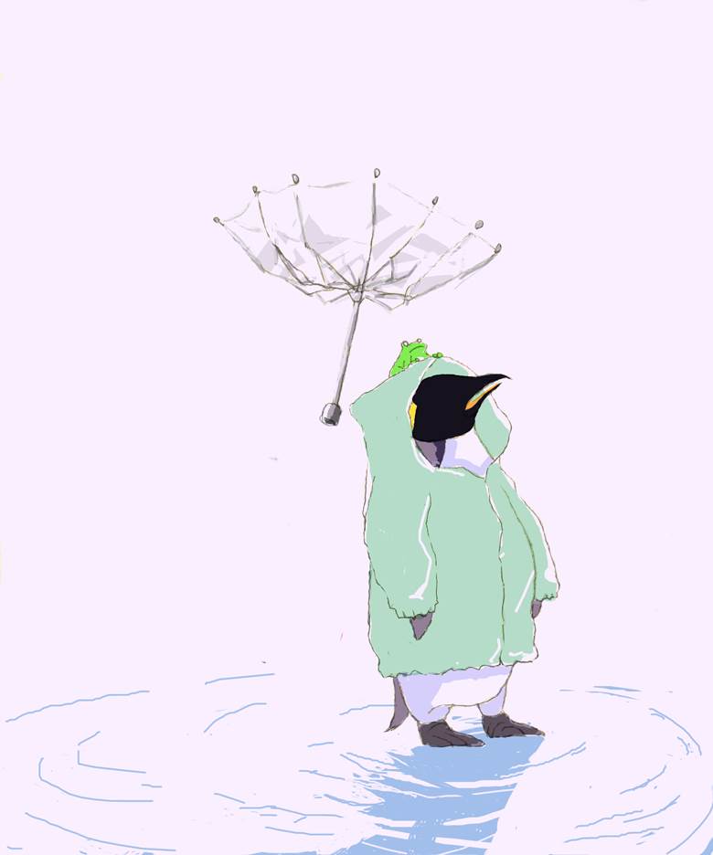 ウォーターサイクル|CBス的企鹅插画图片