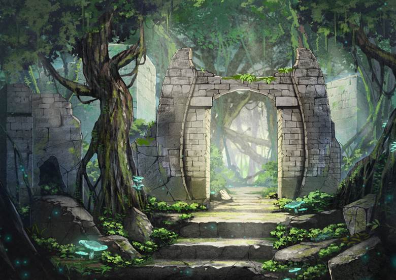 森の遗迹|MISOKICK的pixiv风景壁纸插画图片