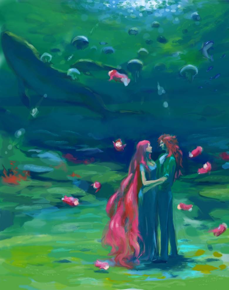Ponyo on the Cliff, ghibli, sea, scenery, married couple, Marine Day, Great Mother, Granmamare