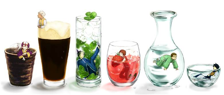 Gag Manga Biyori, 卧槽美哭, 清凉感, 玻璃之中