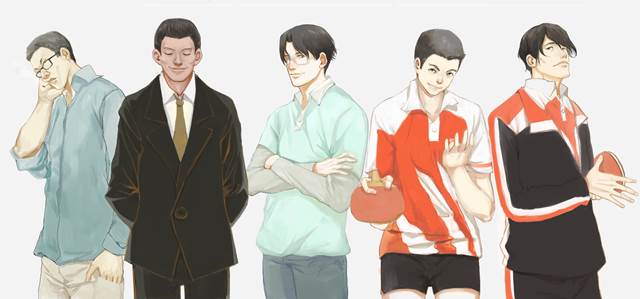 漫画改《乒乓》同人壁纸图片，写作乒乓，读作人生