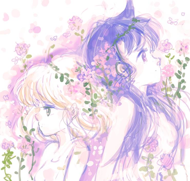 百里香花|插画师叶的毛利兰插画图片