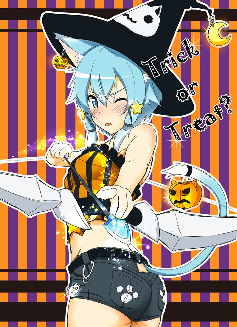 诗乃, Shino Asada, 万圣节, cat ears, 刀剑神域, SAO 500收藏