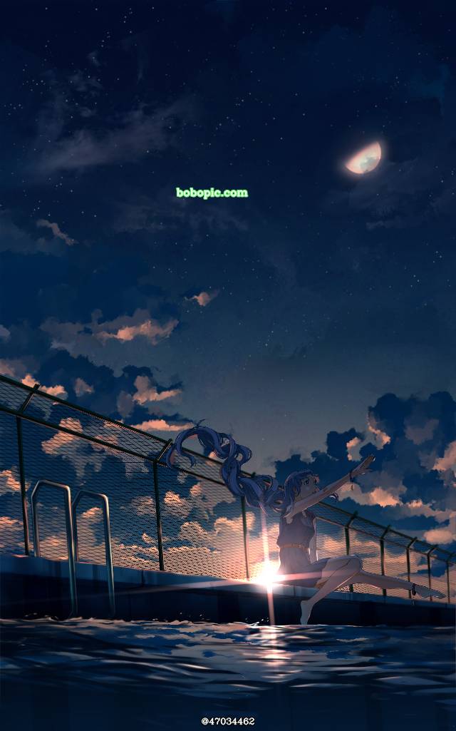 あなた样でしたか,初音未来,原作,夏です,夜明けと荧图片