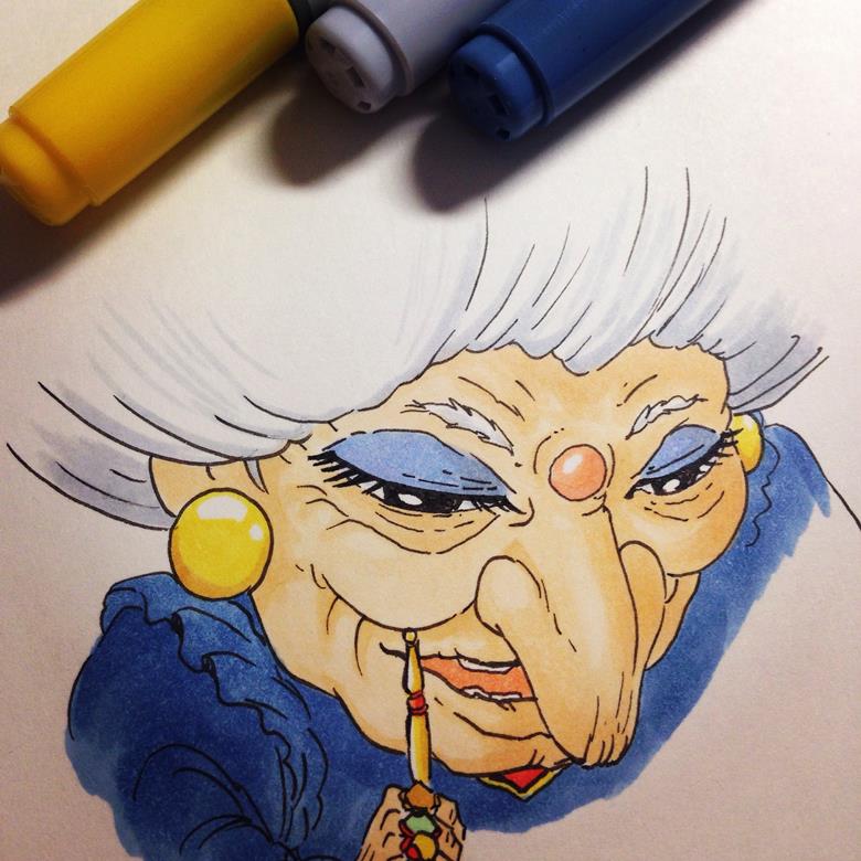 千与千寻, copic马克笔