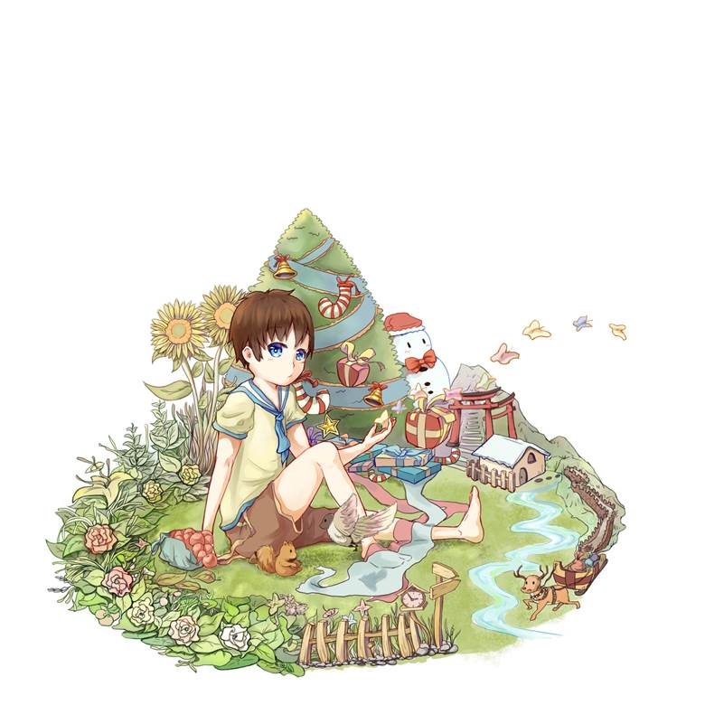 four seasons, original works, original character, spring, 夏天, autumn, winter