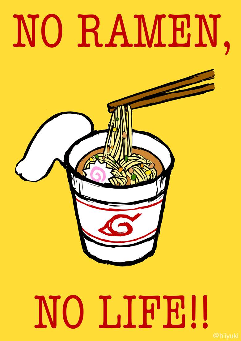 NO RAMEN NO LIFE|hiiyuki的拉面美食插画图片