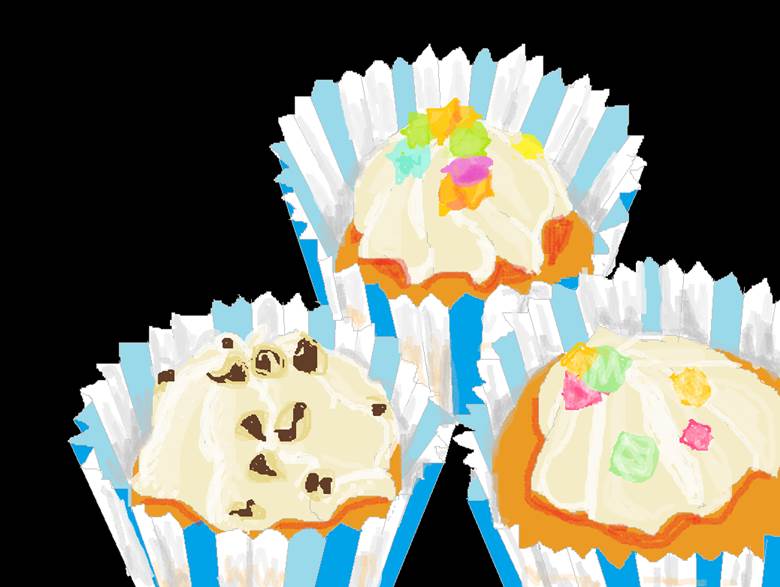 小さなカップケーキ|フラー的Pixiv美食插画图片