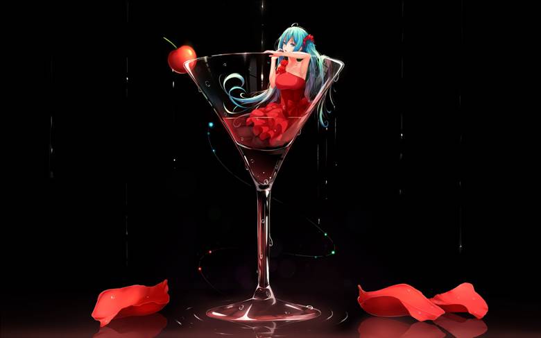 red wine|Teichiお的pixiv玻璃之中插画图片