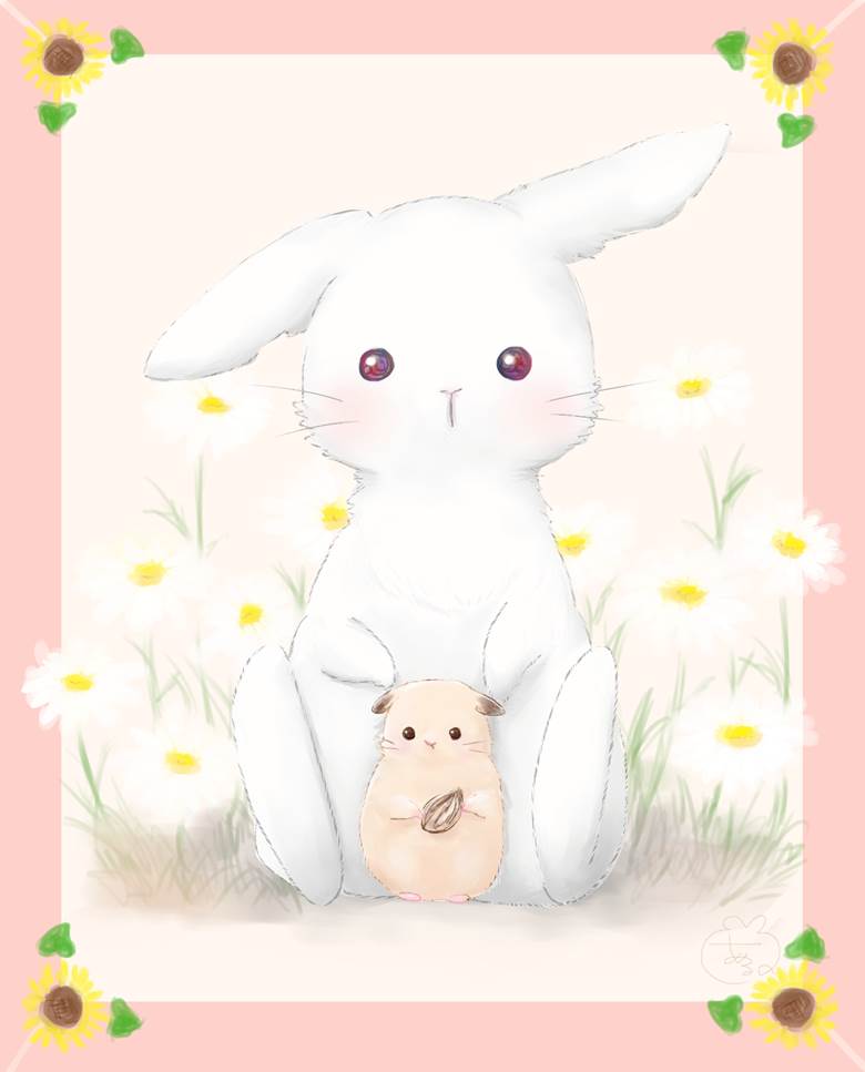 なかよし Asir あしる 的小兔子动物插画图片 Bobopic