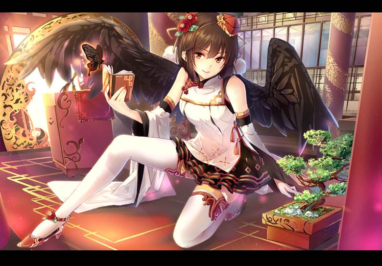 东方Project, 东方, aya shameimaru, Mountain of Faith, Chinese lolita, 太美了, Touhou Project 5000+ bookmarks, white thigh-highs