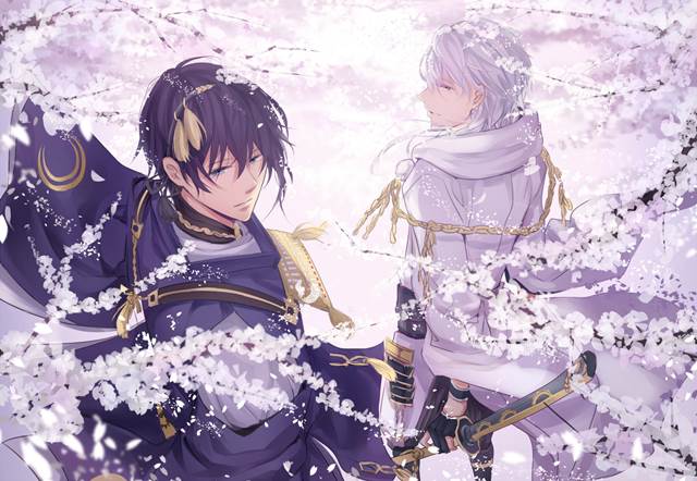 刀剑乱舞, Mikazuki Munechika, 鹤丸国永, 卧槽美哭, 太美了, 三日月x鹤丸