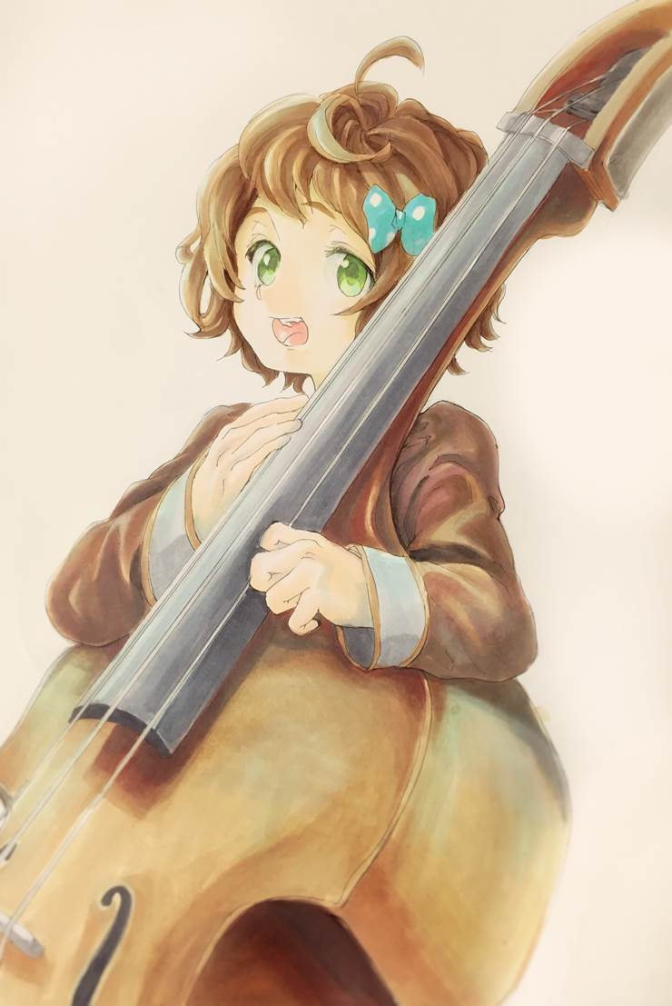 吹响吧！上低音号, 川岛绿辉, copic马克笔, 乐器