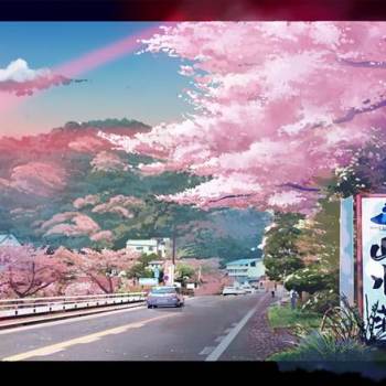 海边的唯美少女4K插画