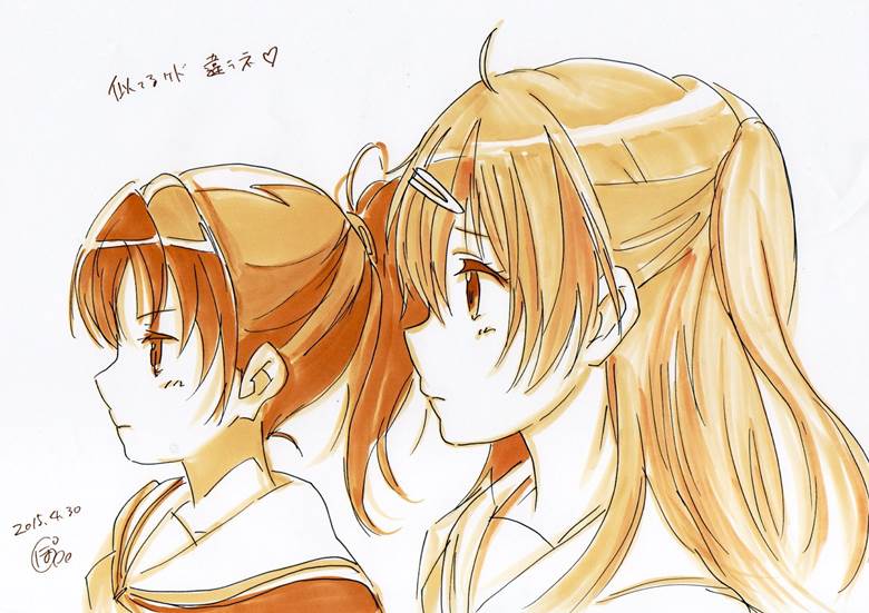 黑白, good morning sketch, 中二病也要谈恋爱！, nibutani shinka, 吹响吧！上低音号, Natsuki Nakagawa, 京阿尼