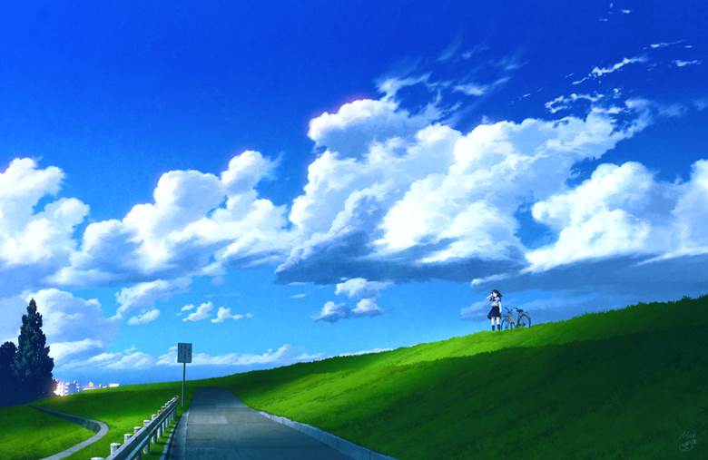 background, 风景, 原创, 夏天, 云, 女孩子, 太赞了, early summer, 夏日天空, 原创5000users加入书籤