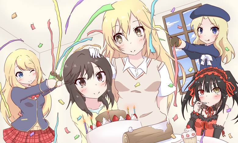 某科学的超电磁炮, 悠哉日常大王, Girl Friend Beta, 约会大作战, 时崎狂三, shokuhou misaki, 芙兰达·塞维伦, Chloe Lemaire, Hotaru Ichijou