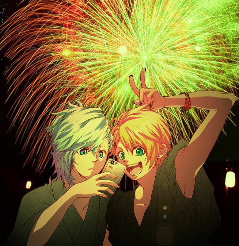 utapri, ai mikaze, fireworks, summer, yukata