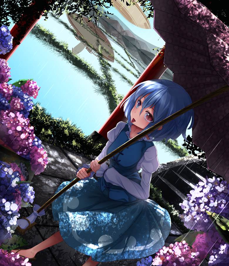 东方, kogasa, 多多良小伞, Touhou Project 100+ bookmarks, 东方Project250收藏, 紫阳花