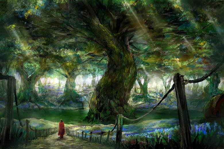 世界树の町を目指して 国王旅団的pixiv风景壁纸插画图片 Bobopic
