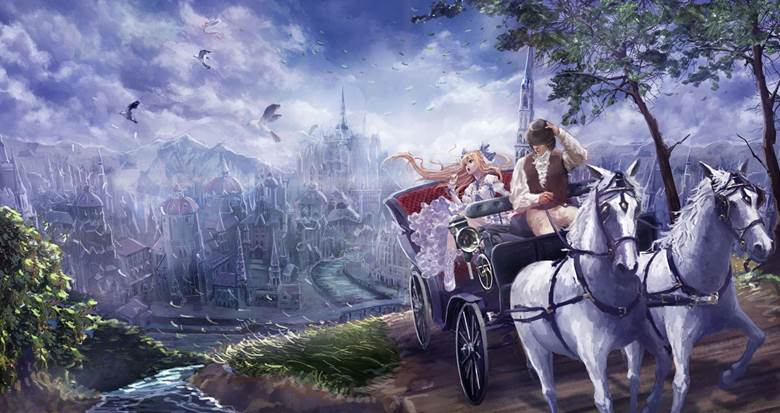 马车と风gpm的pixiv风景壁纸插画图片