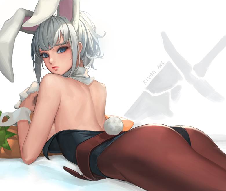 young girl, heavenly ass, bunny girl