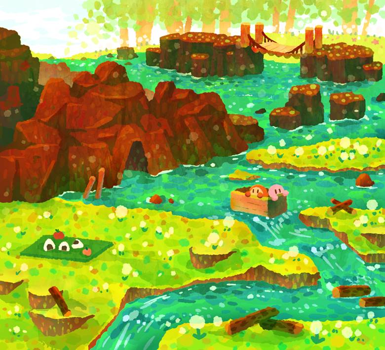 川くだり|绯色の弦月的星之卡比插画图片