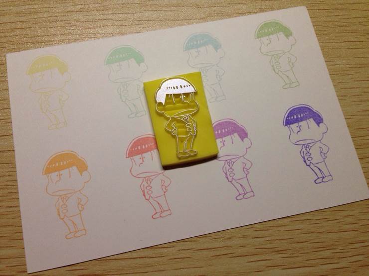 橡皮印章小松树|插画师キリ的手工橡皮章插画图片