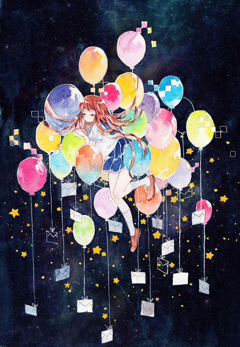 Balloon|Apple的气球pixiv插画图片