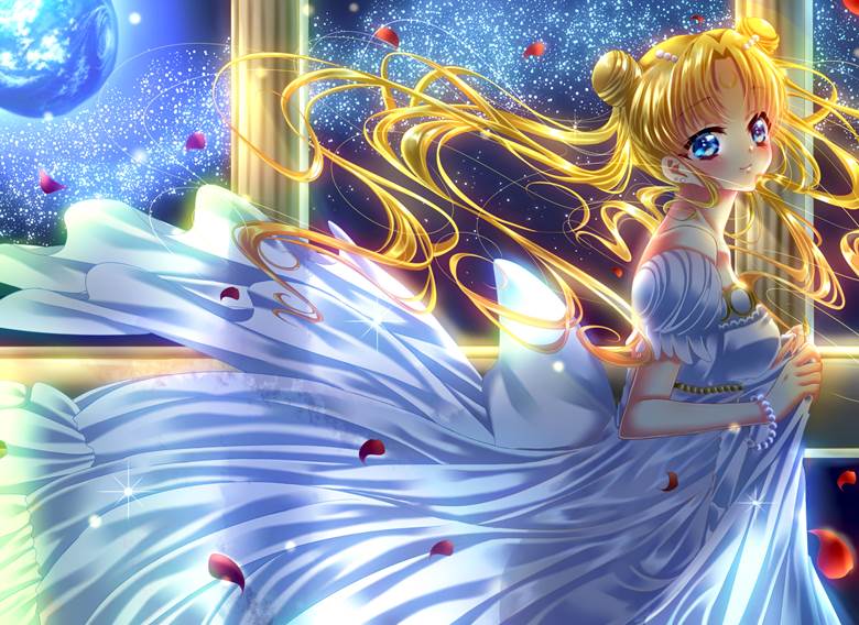 プリンセスセレニティ 藤城まつり的美少女战士插画图片 Bobopic