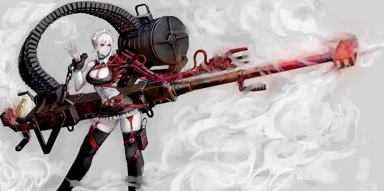 原创, 机械少女, 机娘, 军事, 白化症, 女仆, check out the description