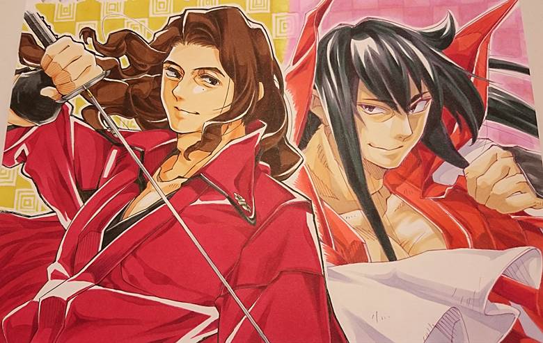 rurouni kenshin, copic马克笔, 手绘