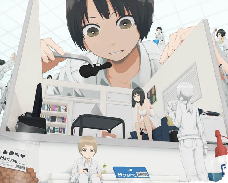 diorama, tweezers, creation, room, materials, tissue, giantess