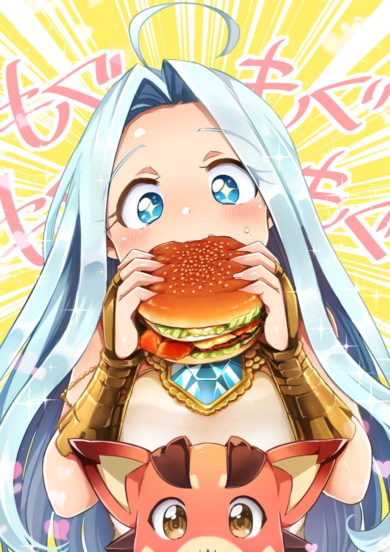 碧蓝幻想, 碧蓝幻想, 露莉亚, 汉堡包, 卧槽好可爱, Vyrn (Granblue Fantasy), Lyria (Granblue), Granblue Fantasy 1000+ bookmarks