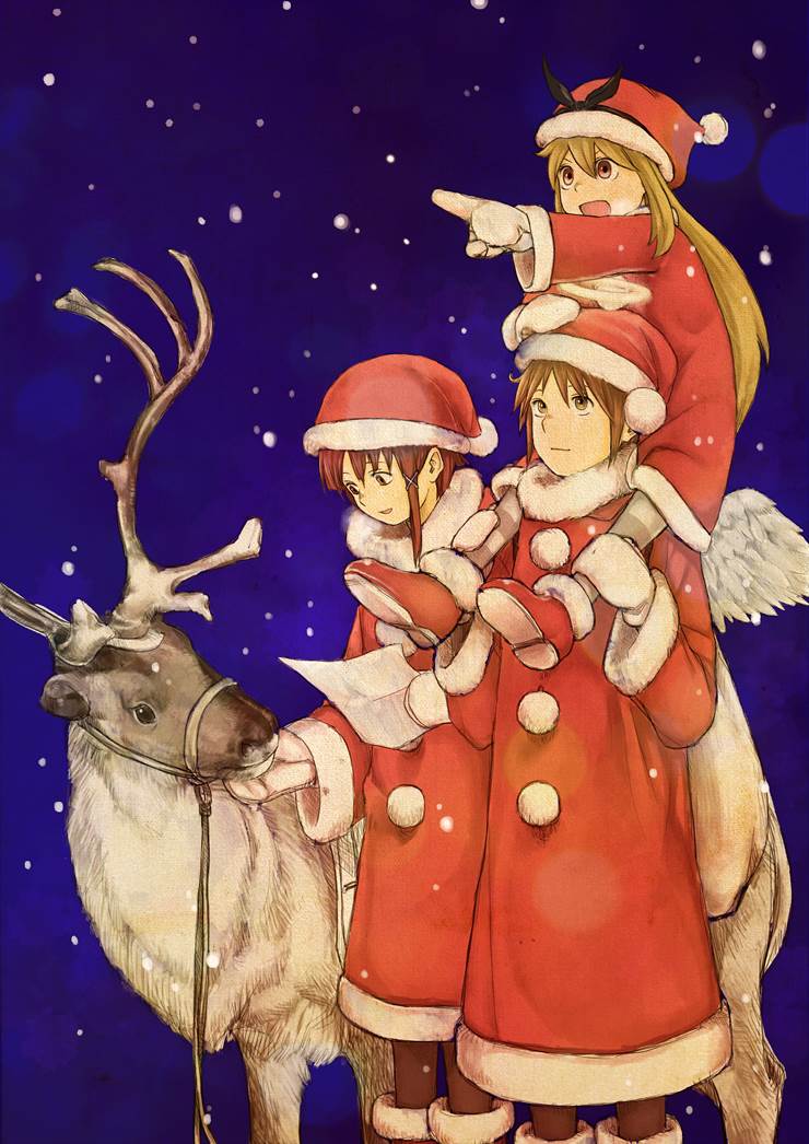クリスマス绘|插画师yasu的灰羽连盟插画图片