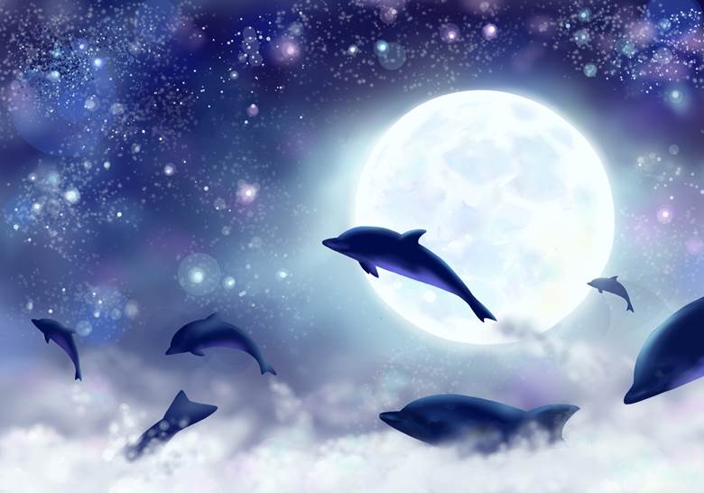 月夜の大移动|Ecri(エクリ)的Pixiv风景壁纸插画图片