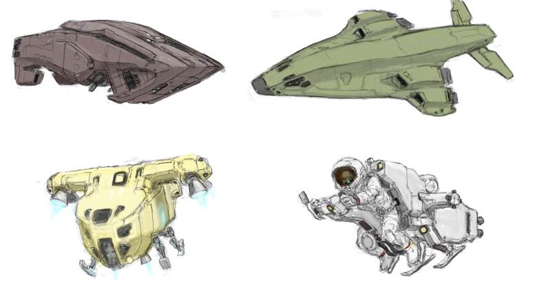 てきとう宇宙船s|しょぼ的宇宙飞船科幻插画图片