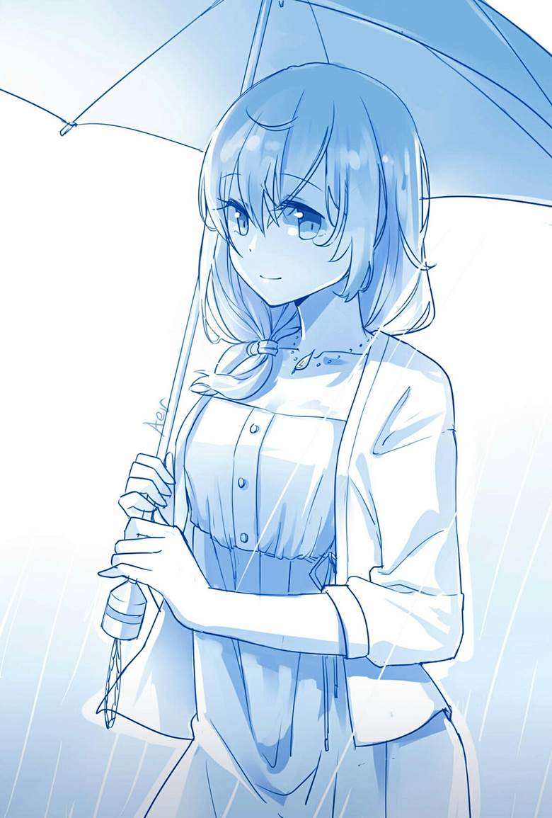 雨中aerお的战舰少女插画图片