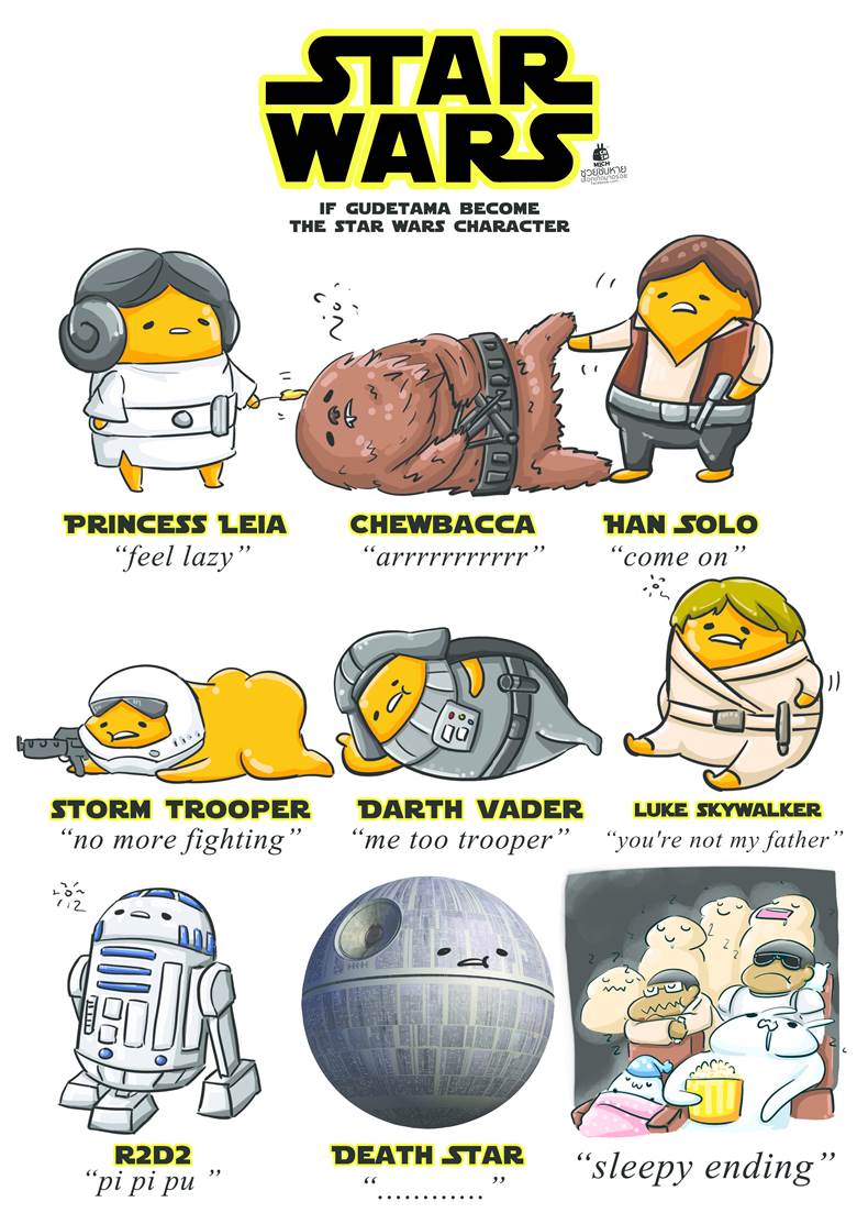 Gudetama star war chimpree pixiv bobopic