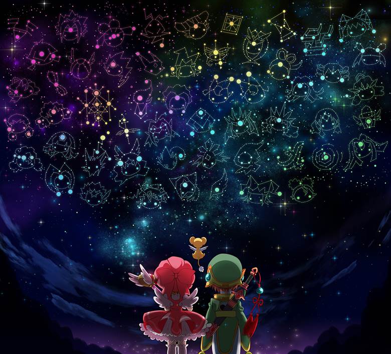 魔卡少女樱, ccs, Clow Cards, 小狼×小樱, starry sky, CLAMP 1000+ bookmarks, zodiac signs