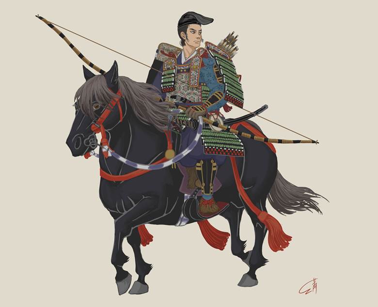 samurai, japan, armor, 铠, Nasu no Yoichi, archer