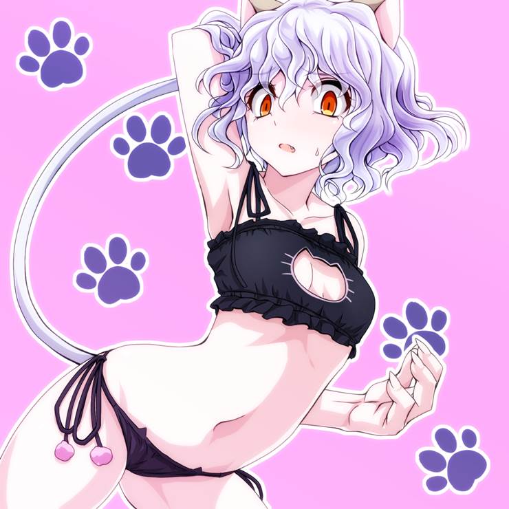 全职猎人, 尼飞比特, cat lingerie, cat day, 猫咪内衣, Look at the profile picture, 腋下