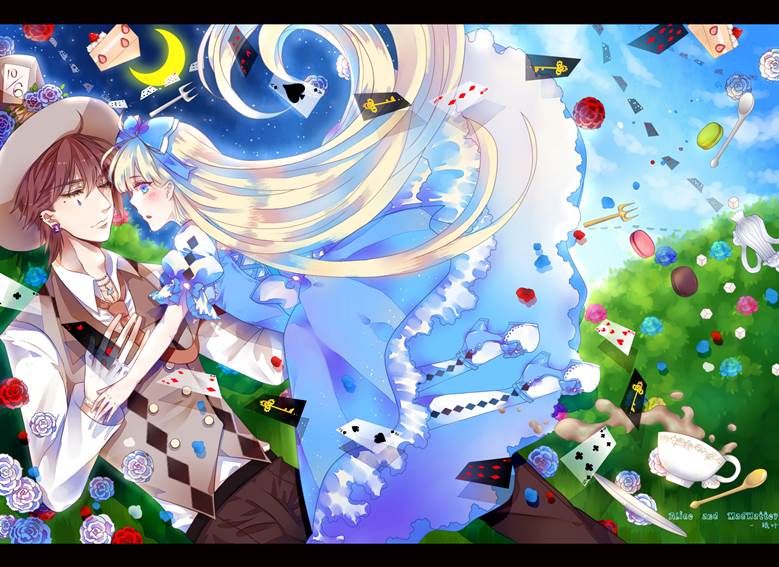 爱丽丝梦游仙境, 爱丽丝, Mad Hatter, two people