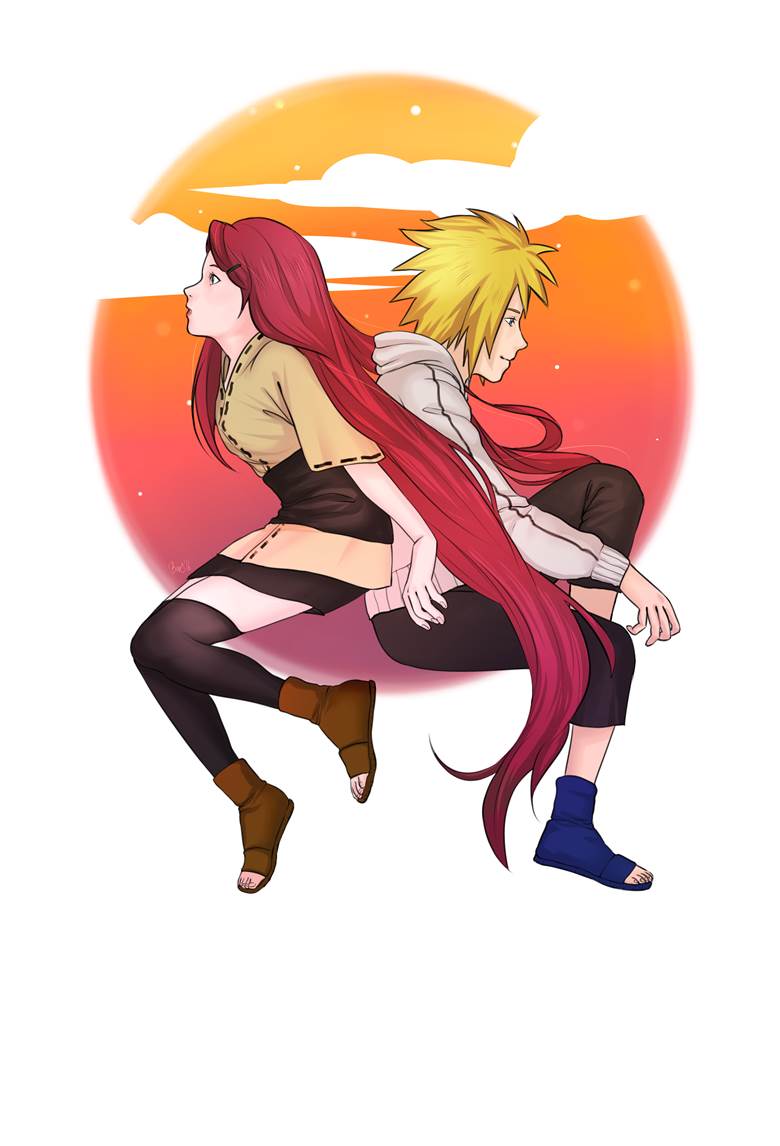 鸣人 or 火影, Minato/Kushina, 漩涡玖辛奈, 波风水门, minato, Kushina, manga