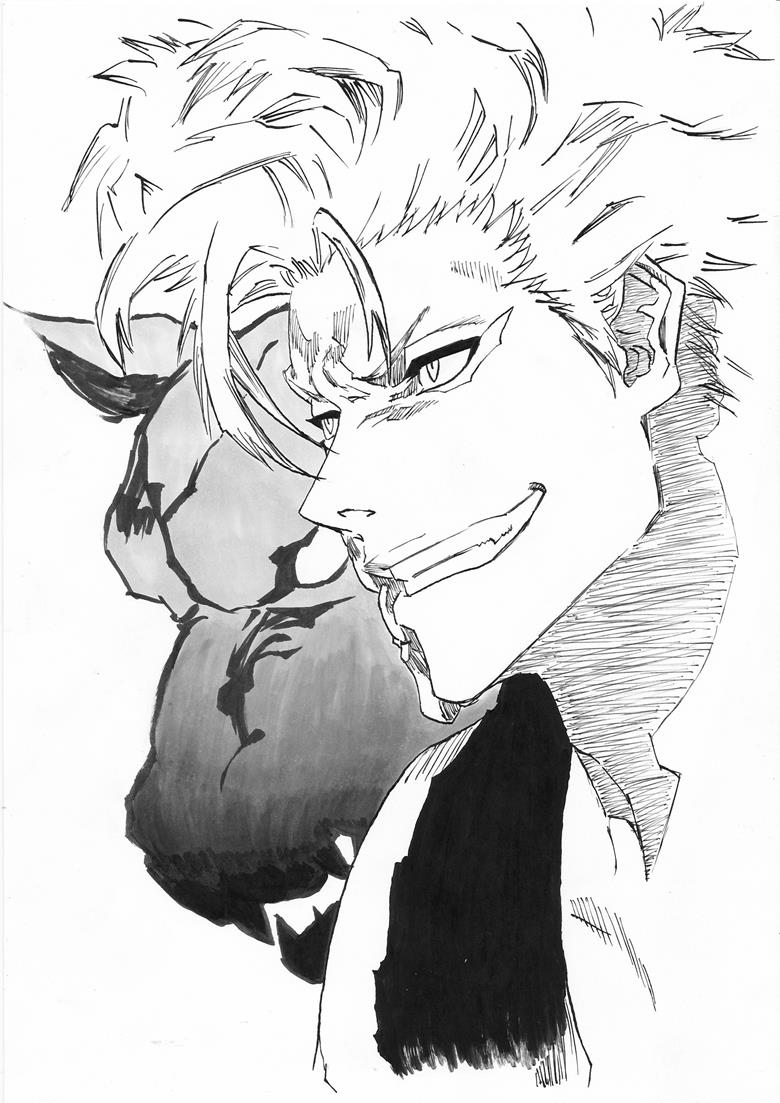 bleach, replica, line art, copic, The Espada, Grimmjow Jaegerjaquez, Bleach 100+ bookmarks